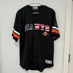 San Francisco Giants MLB Jersey American Flag Stars and Stripes Black Medium